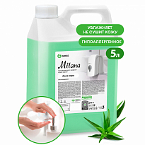 GRASS Крем-мыло жидкое увлажняющее "Milana алоэ вера" (канистра 5кг) /4шт 126605